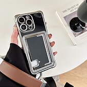 abordables Carcasas iPhone-teléfono Funda Para iPhone 16 Pro Max Plus iPhone 15 Pro Max Plus iPhone 14 13 12 Pro Max Plus Funda Trasera Ranura para tarjetas Antigolpes Retro TPU