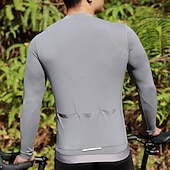 billiga Tröjor för män-Herr Dam Cykeltröja Långärmad Cykel Tröja med 3 bakfickor Bergscykling Andningsfunktion Snabb tork Svart Vit Grön sporter Kläder