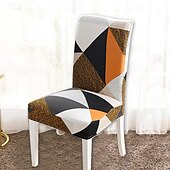 cheap Dining Chair Cover-Arrival Super Fit Stretch Removable Washable Short Dining Chair Protector Cover Seat Slipcover for Hotel Dining Room Ceremony Banquet Wedding Party