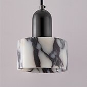 baratos Luzes da ilha-Dekum luminária pendente de mármore design de ilha luz pendente e27 cordão luz pendente ajustável para restaurante de cabeceira 85-265v