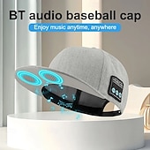 billiga Nyheter-ny hatt med bluetooth-högtalare justerbar bluetooth-hatt trådlös smart högtalarkeps för utomhussport baseballkeps med mikrofon