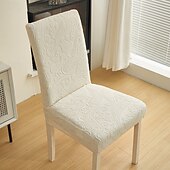 abordables Cubierta de sillón y silla sin brazo-Fundas para sillas de comedor de forro polar: elásticas y extraíbles &amp;lavable
