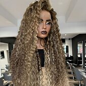 economico Parrucche lace front capelli veri-Capelli umani di Remy Chiusura 5x5 13x4 Pizzo Frontale Parrucca Parte libera Brasiliano Riccio Poco ondulata Multicolore Parrucca 130% 150% Densità dei capelli con i capelli del bambino Capelli