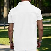 olcso Férfi Basic Tees szettek-Férfi Póló öltönyök Tracksuit Teniszing Zip Polo Rövid ujjú Negyed irányítószám Nyár Tömör szín Testedző Alkalmi 2 db Vakáció Hétköznapi viselet Sportruházat Fekete Fehér Medence Férfi felső póló