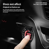 economico Ornamenti e pendenti per auto-starfire motore auto avviamento arresto interruttore pulsante copertura accensione protezione antigraffio decorativo auto accessori auto interni car-styling