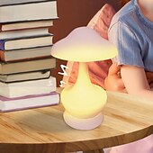 baratos Candeeiros de mesa-cogumelo luz noturna quarto lâmpada de mesa de cabeceira rgb atmosfera copo lâmpada usb recarregável lâmpada noturna para quarto dormitório sala de estar decoração para casa aniversário presente de