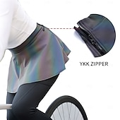 voordelige Broeken, shorts en rokken voor dames-wosawe lente/zomer dames oogverblindende kleurrijke reflecterende stretch slanke eendelige fietstrui rok broek winddicht waterdicht fietsrok be118