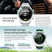 abordables Relojes inteligentes-Reloj inteligente de 1 pulgada smartwatch reloj de fitness reloj para correr Bluetooth compatible con Android iOS hombre impermeable manos libres rastreador de pasos caja de reloj de 40mm IP 67