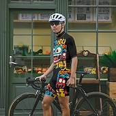 Недорогие Комплекты мужской одежды-Муж. Велокофты и велошорты Мультипликация С короткими рукавами Велоспорт Наборы одежды с 3 задними карманами Горные велосипеды Шоссейные велосипеды