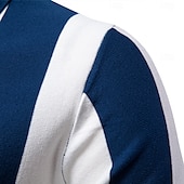 economico Polo Elite da Uomo-Per uomo Polo Maglione polo lavorato a maglia Formale Lavoro Collo ripiegato Manica Corta Confortevole Stile Vecchio Denaro A righe Strisce verticali Stripe-Trim Righe Primavera Nero Giallo Blu marino