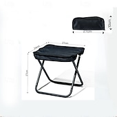 abordables Mobilier de camping-1pc tabouret pliable tabouret pliable avec sac de rangement - siège de camping portable et organisateur