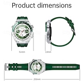 abordables Relojes inteligentes-Reloj inteligente de 1 pulgada smartwatch reloj de fitness reloj para correr Bluetooth compatible con Android iOS hombre impermeable manos libres rastreador de pasos caja de reloj de 40mm IP 67