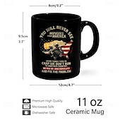 levne Šálky a hrnečky-hrnek na kávu černý retro vintage keramický hrnek s grafickým designem 12oz/330ml perfektní dárek pro přátele svatba ke dni matek