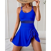 levne Surfovací tankiny a bikiny-Dámské Plavky Vázáno Plavky Jednobarevné Plavky Černá Fialová Prodyšné Rychleschnoucí Lehká váha Bez rukávů - Plavání Surfování Plážové Léto Jaro