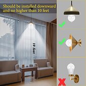 economico Lampadine LED a sfera-lampadine con sensore di movimento PIR E27 – luci di sicurezza dal tramonto all&#039;alba attivate dal movimento per scale, porta d&#039;ingresso, portico, garage e seminterrato 4 pezzi