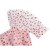 economico Vestiti-Anni 1950 Retrò Vintage Lunghezza al ginocchio Vestito Abito da tè Abito Swing Cuore Aderente &amp; Svasato Altalena a dondolo Costume Per donna Natale Carnevale Capodanno Ritorno a casa Casual