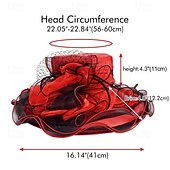 cheap Party Hats-2025 Kentucky Derby Hat for Women Ladies, Organza Veil Feather Fascinator for Tea Party Church UV Protection Sun Hat