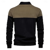 economico Felpe e Sweatshirt Elite da Uomo-Per uomo Felpa Polo Giallo Verde militare Rosso Blu Verde Bavero Blocco di colori Casuale Quotidiano Sportivo Casual Primavera &amp; Autunno Abbigliamento Felpe con cappuccio Felpe Manica Lunga