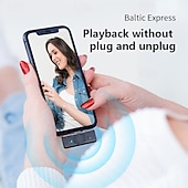 cheap Microphones-New Q81 wireless lapel clip microphone one to two with charging case Douyin live broadcast intelligent noise reduction wireless mini