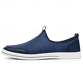 economico Slip-ons e mocassini da uomo-scarpe da ginnastica slip-on da uomo in mesh traspirante – scarpe da passeggio casual leggere con design arioso per l&#039;estate, i viaggi e l&#039;uso quotidiano