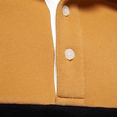 economico Felpe e Sweatshirt Elite da Uomo-Per uomo Felpa Polo Giallo Verde militare Rosso Blu Verde Bavero Blocco di colori Casuale Quotidiano Sportivo Casual Primavera &amp; Autunno Abbigliamento Felpe con cappuccio Felpe Manica Lunga