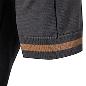 halpa Miesten Elite Polo-Miesten Polo Neulo poolo Muodollinen Työ Sänkyjen avaus Neljänneksen postinumero Lyhythihainen Yhtenäinen väri Sulkea jnk vetoketju Kevät Tumman harmaa Musta Valkoinen Laivaston sininen Khaki Harmaa