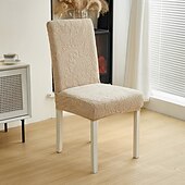 abordables Cubierta de sillón y silla sin brazo-Fundas para sillas de comedor de forro polar: elásticas y extraíbles &amp;lavable