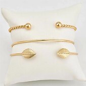 billige Armbånd-Dame Mansjettarmbånd Fancy Dyrebar Punk Stilfull Legering Armbånd Smykker Gull Til Fest