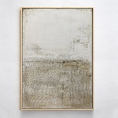 preiswerte Abstrakte Gemälde-handgemachte weiße Kunst abstrakte Malerei Ölgemälde handgemalt weiße Wand Kunst braun 3D Textur Malerei handgemalt braun Strand Malerei Wand Kunst moderne Pastell Bild Zimmer Dekor