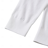 billiga Herrarnas Elite Tröjor &amp; Koftor-herr linne siden bomull kvarts dragkedja tröja stickad halv dragkedja stickat elegant hem vardagskläder kläder höst vinter svart vit s m l