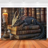 billiga djurgobelänger-Magisk klass Drakhängande Tapestry Väggkonst Stort Tapestry Mural Dekor Fotografik Bakgrund Filt Gardin Hem Sovrum Vardagsrum Dekoration