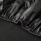 cheap Chair Cover-WaterProof PU Leather Dining Room Chair Cover Seat Covers Elastic Stool Covers Durable Dust-proof Cushion Cover for Home Hotel