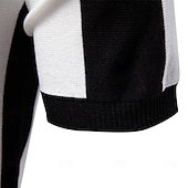 economico Polo Elite da Uomo-Per uomo Polo Maglione polo lavorato a maglia Formale Lavoro Collo ripiegato Manica Corta Confortevole Stile Vecchio Denaro A righe Strisce verticali Stripe-Trim Righe Primavera Nero Giallo Blu marino