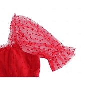economico Vestiti-Anni 1950 Retrò Vintage Lunghezza al ginocchio Vestito Abito da tè Abito Swing Cuore Aderente &amp; Svasato Altalena a dondolo Costume Per donna Natale Carnevale Capodanno Ritorno a casa Casual