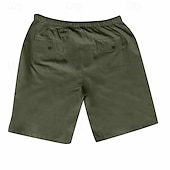 preiswerte Klassiker-Herren Shorts Kurze Hosen Shorts aus Baumwollleinen Sommer-Shorts Strandshorts Kurze Hosen Tasche Kordelzug Elastische Taille Glatt Komfort Atmungsaktiv Kurz Urlaub Festtage Strand Hawaiianisch Boho