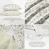 baratos 100% algodão-Capa de Edredom com Padrão Floral Tamanho Twin Conjunto de Cama Conjuntos de Colchas Capa Leve e Macia com 2 Fronhas para Verão Primavera