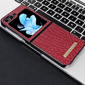 halpa Samsung-kotelot-Puhelinpidike Samsung Galaxy Z Flip 5 Z Flip 4 Z Flip 3 takapaneeli iskunkestävä retro PU-nahka