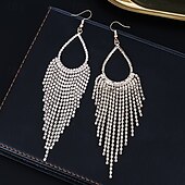 cheap Earrings-Women&#039;s Earrings Fancy Joy Stylish Luxury Earrings Jewelry Silver For Party