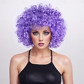 economico Parrucche trendy sintetiche-Parrucche sintetiche Yaki liscia Con frangia A macchina Parrucca Corto Oro chiaro Violetto Marrone chiaro Marrone scuro A1 Capelli sintetici Per uomo Biondo