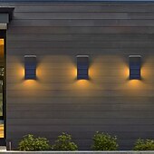 Недорогие Уличные светильники-2 шт. настенных светильника на солнечных батареях – высокая яркость, водонепроницаемый, светящийся с 3 сторон, для украшения сада, виллы, двора, забора, крыльца