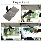 cheap Car Sun Shades &amp; Visors-Car Sun Visor Universal Anti-Glare Polarized Car Visor Extension Sun Blocker Protects From Stray Light Snow Blindness And UV Rays