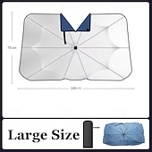 cheap Car Sun Shades &amp; Visors-Car Sunshade Windshield Umbrella with 360Rotation Bendable Handle Front Window Sun shade UV Protection Summer Car Accessories