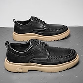 billiga Tillfällig-bruna mäns fritidssneakers i konstläder med snörning – snygga och bekväma skor för vardagsbruk och utomhusaktiviteter