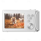 abordables Cámara y fotografía-Cámara de vídeo digital compacta de bolsillo para cine, con enfoque automático, 64 MP, 4K, detección de rostros, zoom de 18x de 2,4 pulgadas, batería recargable de 650 mAh