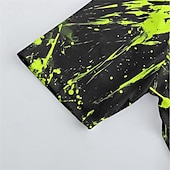 tanie Męskie zestawy odzieżowe-Męskie Koszulka z szortami na rower Krótki rękaw Kolarstwo górskie Kolarstwie szosowym Lato Wiosna Jesień Czarny Biały Pomarańczowy Graffiti Rower Suwak przedni Odvádí pot Wygodny Oddychający Spandeks