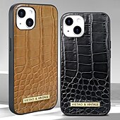 Недорогие Чехлы для iPhone-телефон Кейс для Назначение айфон 16 айфон 16 про айфон 16 про макс айфон 15 iPhone 15 Pro Max iPhone 14 Pro Max iPhone 13 12 Pro Max Кейс на заднюю панель Защита от удара Ретро Кожа PU