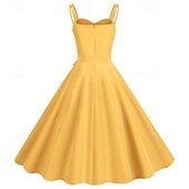 economico Vestiti-Retrò Vintage Anni 1950 Vestito Abito Swing Per donna Carnevale Mascherata Abbigliamento quotidiano Addio al Nubilato Adulti Vestito Abiti per il ritorno