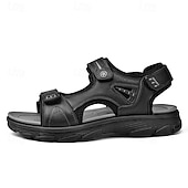 voordelige Casual sandalen-Bruine sportsandalen voor heren met verstelbare klittenbandsluitingen, ademend ontwerp en duurzame zool voor buiten, wandelen en casual zomerkleding