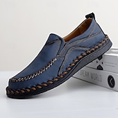 preiswerte Herrenpantoletten &amp; -slipper-Freizeit-Schlupfschuhe aus Kunstleder für Herren mit Steppnähten – bequemes, atmungsaktives Alltagsschuhwerk für Outdoor- und Freizeitaktivitäten