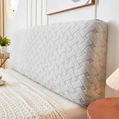billiga Sängkläder Tillbehör-Stretch sänggavelöverdrag slipcover enfärgad dammskyddande sänggavel skydd överdrag